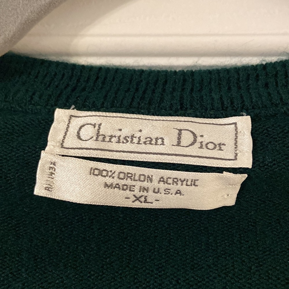 Christian Dior Man Sweater size XL excellent condition color dark green - Picture 4 of 16